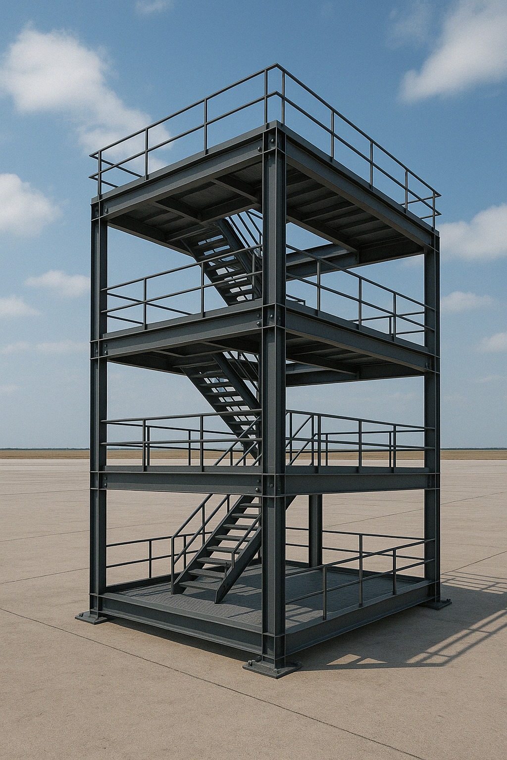 מבנה מתכת תעשייתי מודולרי רב-קומתי